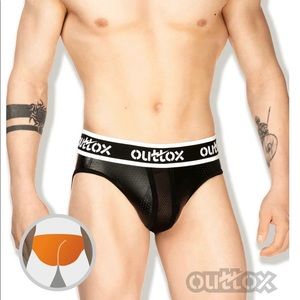 Outtox Black Wrap Rear Briefs-BR141-90-Small